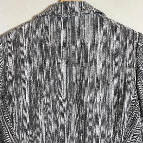 Banana Republic Wool Tweed Blazer Jacket Women's Size 8 Gray Career Formal - Picture 10 of 13